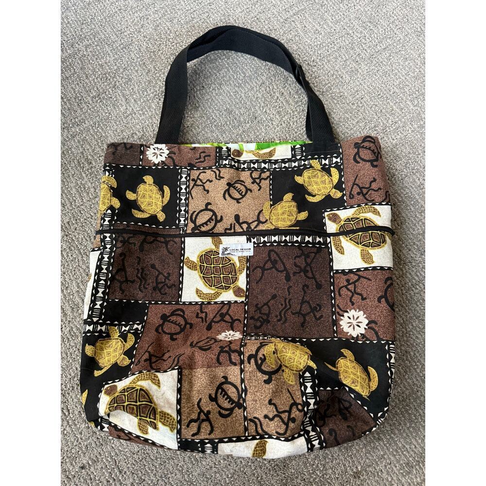 Local design‎ Hawaiian made reversible tote bag